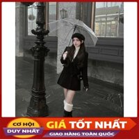 Áo Vest Tay Lông Dáng Dài Phong Cách Hàn AK0071 - Violet