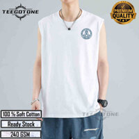 Áo vest thể thao 100% cotton nam mùa hè mỏng bóng rổ rào thể dục áo khoác ngoài