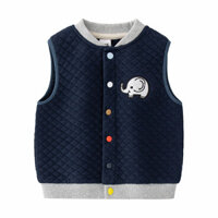 Áo Vest Trẻ Em Bé Trai Cotton Nguyên Chất Hoạt Hình Áo Vest 2024 Mặc Bên Ngoài Áo Khoác Áo Khoác Cho Bé Áo Vest Bé Trai sfd07.vn09