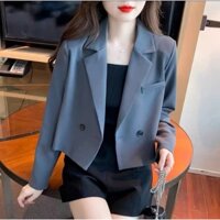 Áo vest Zara màu xanh độc lạ hiếm, form suông rộng