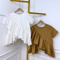 Áo viền bèo chéo siêu xinh