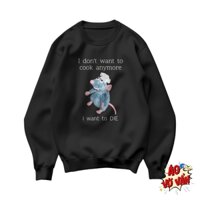 Áo Vớ Vẩn Sweater Chú Chuột Đầu Bết Rattatulie Let Him Cook - Áo Local Brand Nỉ Bông 360gsm Mùa thu đông