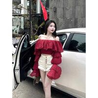 Áo voan bèo tầng siêu sang chảnh dành cho nữ với 2 kiểu dáng cực xinh