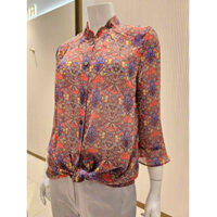 Áo voan nữ họa tiết hoa nhí hàng xuất Hàn dư xịn