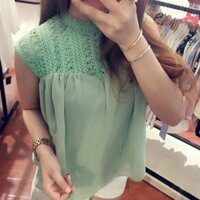 ÁO VOAN NỮ SÁT NÁCH PHỐI REN _ HLHG - 136