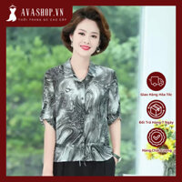 Áo Voan Sơ Mi Sang Trọng Cho Mẹ SM47 - Hàng Quảng Châu Cao Cấp