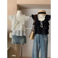 Áo voan tầng chấm bi 7962 WGWE