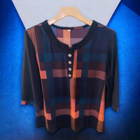 áo voan tay lỡ trung niên hàng quảng châu cao cấp