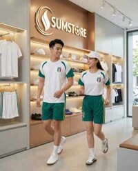 Áo Ý – Italia Trắng Thun Mè DK