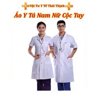 Áo Y Tá Nam Nữ Cộc Tay Cho Phòng Khám Bệnh Viện