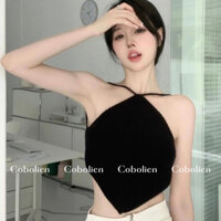 Áo yếm đan len móc Dolly Top // Freesize