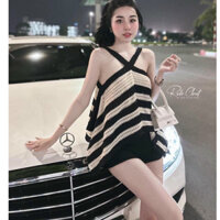 Áo yếm dây tà nhọn 2 bên, áo body nữ không mút