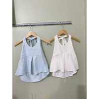 Áo yếm lenin cột nơ bo chun sau lưng