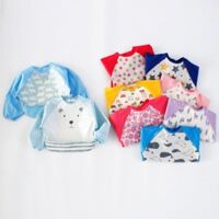 Áo yếm nhựa ăm dặm chống thấm có tay xuất Nhật