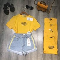 Áo zara màu vàng tươi