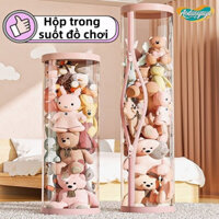 Aoduoyaya-Hộp đựng đồ chơi thú nhồi bông em bé bằng PVC trong suốt, Hộp đựng gấu bông
