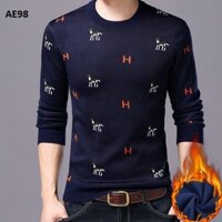 Áo len nam lót lông ấm đẹp