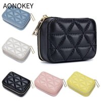 AONOKEY Túi son môi  Da Pu Đồ vệ sinh Hộp đựng trang sức Túi đựng mỹ phẩm