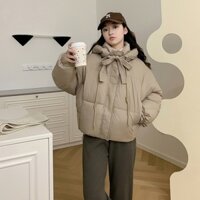 Áo..phao buộc nơ , phao dây có mũ  tháo rời được.