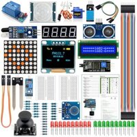 AOQDQDQD® Module Sensor Kit For Arduino with 0.96" OLED 1602 LCD Display Relay Servo Motor DHT11 for Starter Projects