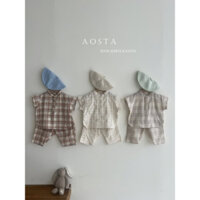 [Aosta] Aó sơ mi cộc tay cổ trụ Hàn Quốc hãng Aosta cho bé (boy summer)
