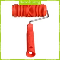 Aoto Cọ Lăn Sơn Họa Tiết Vân Gỗ Với Tay Cầm Cao Su