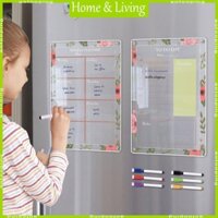 Aoto magnetic weekly planner bảng trắng tủ lạnh nam châm bảng lịch biểu tin nhắn hàng ngày