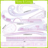 Aoto May Thước Bộ 9 Dressmaking Thợ May Vẽ Bản Mẫu Thủ Công Dụng Cụ Dành Cho Thợ May Chuyên Nghiệp Cắt May