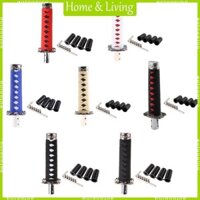 Aoto Phụ Kiện Ô Tô Đa Năng Họa Tiết Phong Cách Katana Cần Số Núm Samurai Dịch Chuyển Núm Bánh Răng Sang Số Tay Cầm Trang Trí