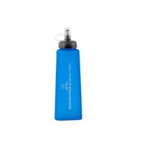 AOTU TPU Soft Flask Collapsible Sports Water Bottle Outdoor Foldable Water Bladder Running Cycling Flexible Water Bag - Ellipse bottom water bladder