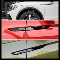 Áp dụng cho 17-22 Tiguan l Cửa xe buýt Lá bảng Rline BID Label Label Lá bảng nhãn dán ô tô ca pô ron cao su chặn nước