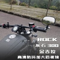 Áp Dụng Cho Benda Jinjila Gương Chiếu Hậu Đá Xám300Đã Sửa Đổi, Di Chuyển Xuống, Gương Lùi Retro, Gương Tay Cầm HD Cờ Đen