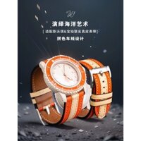 Áp dụng cho Blacpain Joint Name Five Ocean Swatch Watch Band Leather 22mm