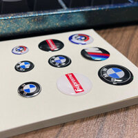 Áp dụng cho chìa khóa BMW Điều khiển từ xa Nhãn dán ô tô Logo ô tô Kim loại sửa đổi Logo ô tô Trang trí lỗ khóa Nhãn dán cá tính