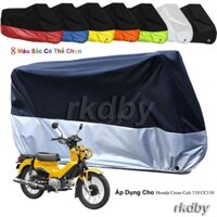 Áp Dụng Cho Honda Cross Cub 110 CC110 Bạt Phủ Xe Máy Chống Bụi Chống Nắng