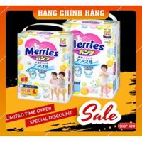 [ÁP MÃ CÒN 301K] [CỘNG MIẾNG] Tã Dán/ Quần Merries Nội Địa Nhật NB90+6/ S82+6 / M64+4/ M58+6/L44+6/XL38+6