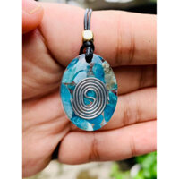 Apatite orgone necklace - dây chuyền orgone đá Apatite