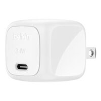 Apdater sạc nhanh 30W USB-C PD PPS Cubic Wall Charger màu trắng Belkin