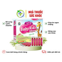 APG Baby Kids Nano H/20 ống - Giúp hỗ trợ tiêu hóa, ăn ngon miệng, tăng cường sức khỏe