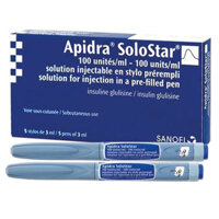 Apidra SoloStar 100IU/3ml điều trị đái tháo đường ở người lớn