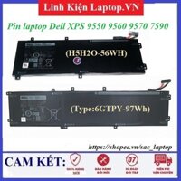 ⚡️Pin laptop Dell XPS 9550 9560 9570 7590 6GTPY H5H20