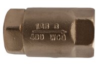 Apollo Valve 61LF-500 Series Bronze Lead Free Ball Cone Check Valve, In-Line, Soft Seat, 1/2" NPT Female, 400 psi/125 psi Pressure