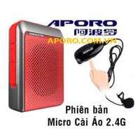 Aporo T18 Phiên bản Mic trợ giảng Không dây Cài áo 2.4G
