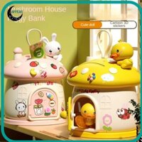 Appear Heo Đất Đồ Chơi, Trẻ Em Nấm Đúc Tiết Kiệm Ngân Hàng, Hoạt Hình Sáng Tạo DIY Dán Để Bàn Đồ Trang Trí Trẻ Em Quà Tặng