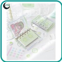 Appear Loose Spiral Notebook, Mini Ins Style Dress-up M5 Binder Journal Book, Sách Thẻ Rời Nhiều Màu Sắc PVC Di Động