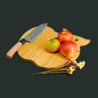 Apple shape bamboo chopping board, 35x25cm – Thớt tre quả táo
