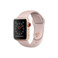 Apple Watch S3 LTE 42mm viền nhôm dây cao su đen