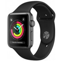 Apple Watch Series 3 38mm GPS Space Gray Aluminum Black Sport MTF02