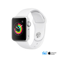 Apple Watch Series 3 GPS Sport Band Viền Nhôm, Dây Cao Su - Silver - 38mm - MTEY2