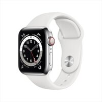 Apple Watch Series 6 40mm – Stainless Steel with Sport Band (GPS+Cellular) – NEW